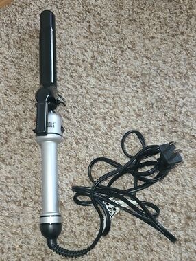 Hot Tools Nano 1"Silver and Black Curling Iron